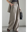 ラメリネンミックスワイドパンツ（セットアップ可）《2025summer catalog item》