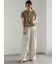 ラメリネンミックスワイドパンツ（セットアップ可）《2025summer catalog item》