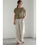 ラメリネンミックスワイドパンツ（セットアップ可）《2025summer catalog item》
