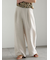 ラメリネンミックスワイドパンツ（セットアップ可）《2025summer catalog item》