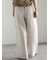 ラメリネンミックスワイドパンツ（セットアップ可）《2025summer catalog item》