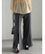 フロントスリットパンツ