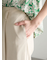 フロントスリットパンツ