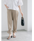 サテンドロストヘムパンツ
