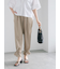 サテンドロストヘムパンツ