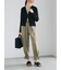 サテンドロストヘムパンツ