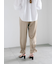 サテンドロストヘムパンツ