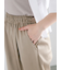 サテンドロストヘムパンツ