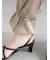 サテンドロストヘムパンツ