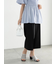サイドベルトワイドクロップトパンツ