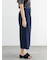 サイドベルトワイドクロップトパンツ
