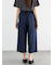 サイドベルトワイドクロップトパンツ