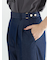 サイドベルトワイドクロップトパンツ