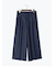 サイドベルトワイドクロップトパンツ