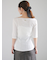シアーリブボートネックプルオーバー《2025summer catalog item》