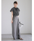 ダブルボタンタックワイドパンツ（セットアップ可）