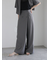 ダブルボタンタックワイドパンツ（セットアップ可）