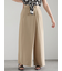 ダブルボタンタックワイドパンツ（セットアップ可）