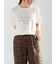 レタードプリントTシャツ