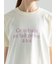 レタードプリントTシャツ