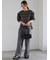 シャンブレーワイドパンツ