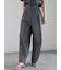 シャンブレーワイドパンツ
