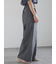 シャンブレーワイドパンツ