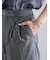 シャンブレーワイドパンツ