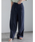 リネンブレンドワイドパンツ
