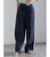 リネンブレンドワイドパンツ