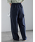 リネンブレンドワイドパンツ