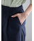 リネンブレンドワイドパンツ
