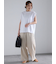 リネンブレンドワイドパンツ