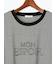 フレームロゴプリントTシャツ