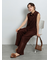 クレープメッシュストレートパンツ（セットアップ可）