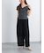 クレープメッシュストレートパンツ（セットアップ可）