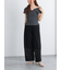 クレープメッシュストレートパンツ（セットアップ可）
