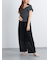 クレープメッシュストレートパンツ（セットアップ可）