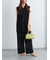 クレープメッシュストレートパンツ（セットアップ可）