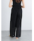 クレープメッシュストレートパンツ（セットアップ可）