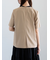 麻調Yカラージャケット