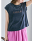 シアーベロアロゴ刺繍TOPS