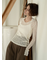 パッチワークレース前後2WAY衿デザインTOPS《2025Autumn catalog item》