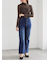 パッチワークレース前後2WAY衿デザインTOPS《2025Autumn catalog item》