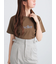 フロッキープリントロゴTシャツ
