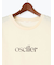 フロッキープリントロゴTシャツ