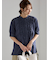 フロントフリル5分袖ブラウス