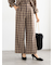 チェックスラックス（セットアップ可）《2025Autumn catalog item》