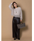 フェイクレザーセミワイドパンツ《2025Autumn catalog item》