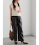 フェイクレザーセミワイドパンツ《2025Autumn catalog item》